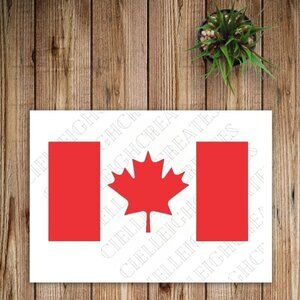 *2 for $20* Canada Flag vinyl decal Sticker Handcrafted